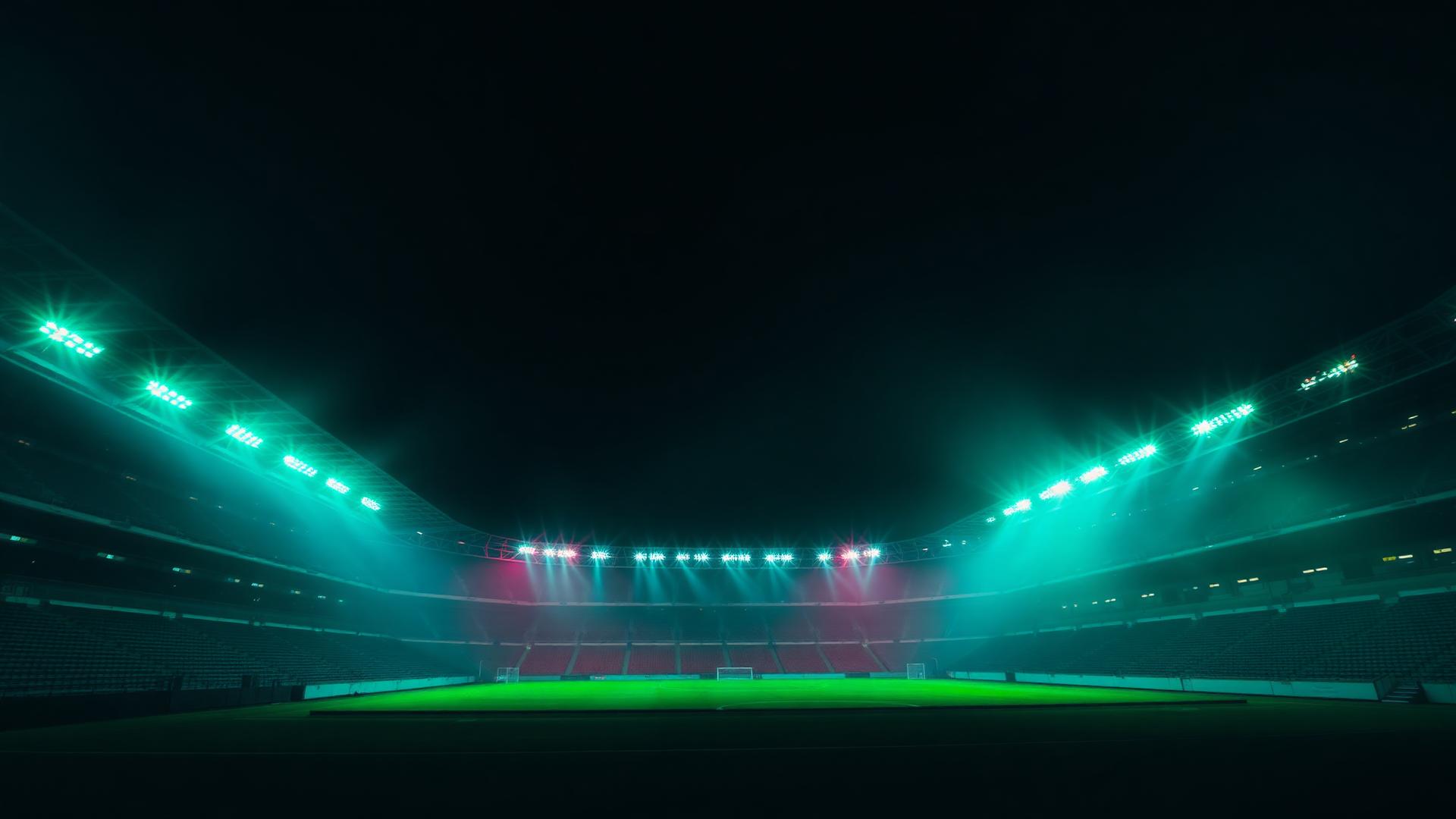 Sportoz stadium under floodlights
